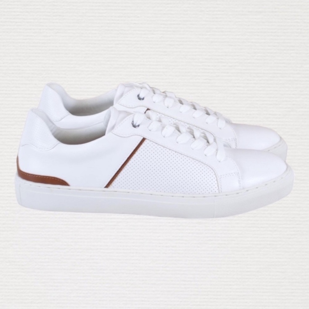 Steve Madden Men's Sneaker | Various Sizes 8.5 - 13 | White+Brown | $20.00